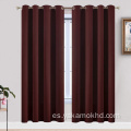 Cortinas opacas rojo burdeos de 72 pulgadas de largo